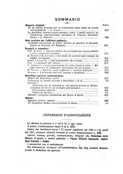 Rivista d'igiene e sanità pubblica con bollettino sanitario-amministrativo compilato sugli atti del Ministero dell'interno