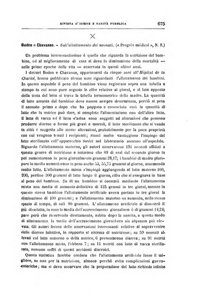 Rivista d'igiene e sanità pubblica con bollettino sanitario-amministrativo compilato sugli atti del Ministero dell'interno