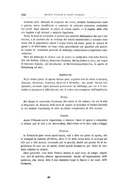 Rivista d'igiene e sanità pubblica con bollettino sanitario-amministrativo compilato sugli atti del Ministero dell'interno