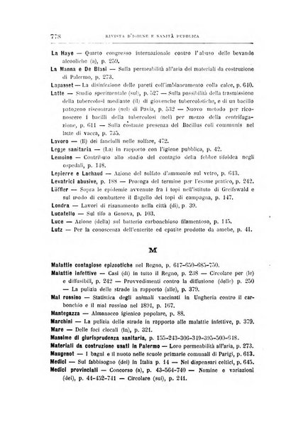 Rivista d'igiene e sanità pubblica con bollettino sanitario-amministrativo compilato sugli atti del Ministero dell'interno