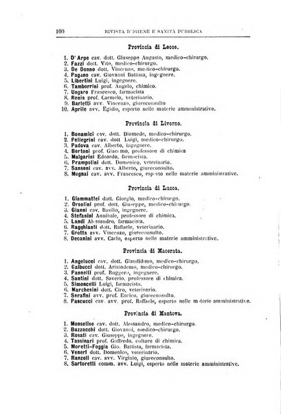 Rivista d'igiene e sanità pubblica con bollettino sanitario-amministrativo compilato sugli atti del Ministero dell'interno