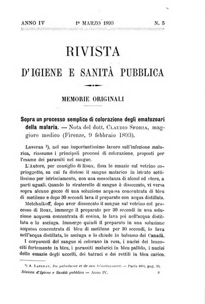 Rivista d'igiene e sanità pubblica con bollettino sanitario-amministrativo compilato sugli atti del Ministero dell'interno