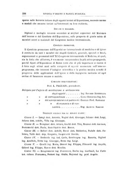 Rivista d'igiene e sanità pubblica con bollettino sanitario-amministrativo compilato sugli atti del Ministero dell'interno