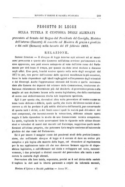 Rivista d'igiene e sanità pubblica con bollettino sanitario-amministrativo compilato sugli atti del Ministero dell'interno