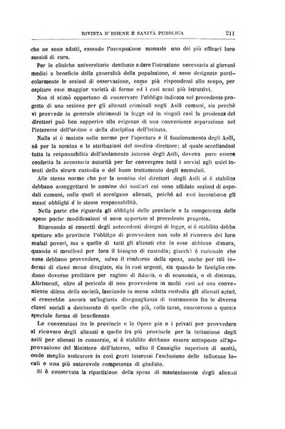 Rivista d'igiene e sanità pubblica con bollettino sanitario-amministrativo compilato sugli atti del Ministero dell'interno