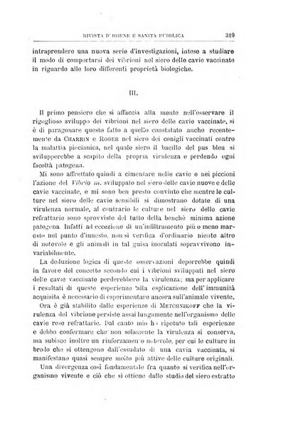 Rivista d'igiene e sanità pubblica con bollettino sanitario-amministrativo compilato sugli atti del Ministero dell'interno