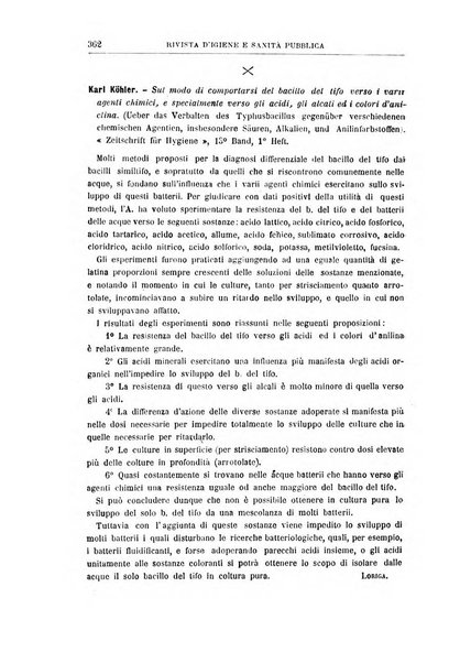 Rivista d'igiene e sanità pubblica con bollettino sanitario-amministrativo compilato sugli atti del Ministero dell'interno