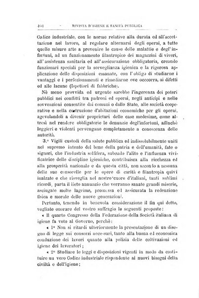 Rivista d'igiene e sanità pubblica con bollettino sanitario-amministrativo compilato sugli atti del Ministero dell'interno