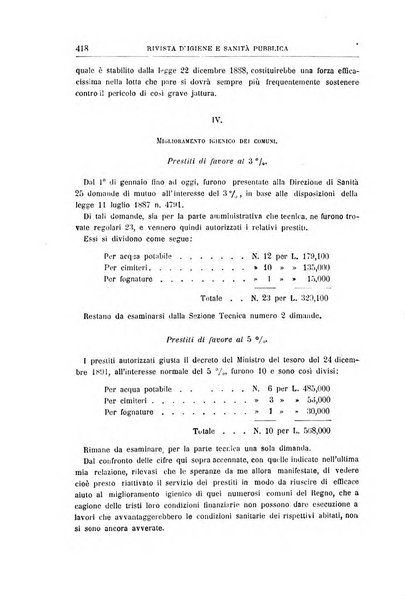 Rivista d'igiene e sanità pubblica con bollettino sanitario-amministrativo compilato sugli atti del Ministero dell'interno