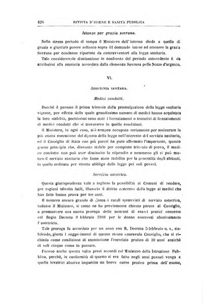 Rivista d'igiene e sanità pubblica con bollettino sanitario-amministrativo compilato sugli atti del Ministero dell'interno