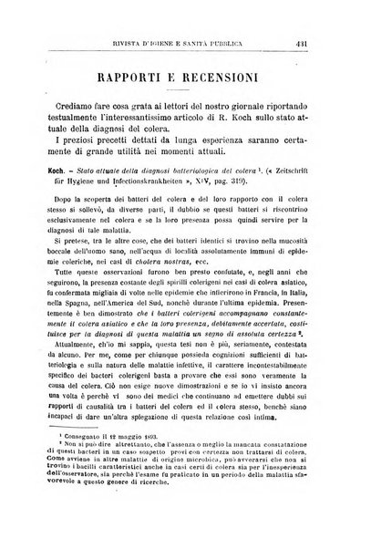 Rivista d'igiene e sanità pubblica con bollettino sanitario-amministrativo compilato sugli atti del Ministero dell'interno