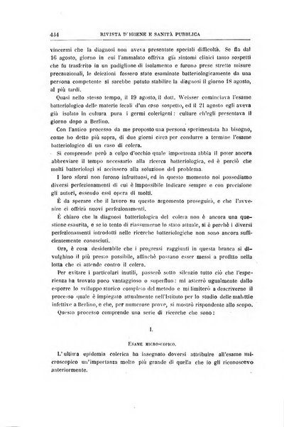 Rivista d'igiene e sanità pubblica con bollettino sanitario-amministrativo compilato sugli atti del Ministero dell'interno