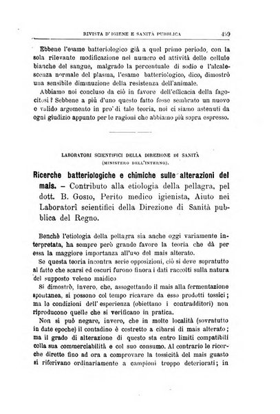 Rivista d'igiene e sanità pubblica con bollettino sanitario-amministrativo compilato sugli atti del Ministero dell'interno