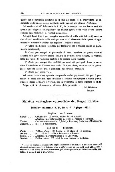 Rivista d'igiene e sanità pubblica con bollettino sanitario-amministrativo compilato sugli atti del Ministero dell'interno