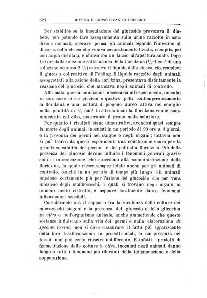 Rivista d'igiene e sanità pubblica con bollettino sanitario-amministrativo compilato sugli atti del Ministero dell'interno