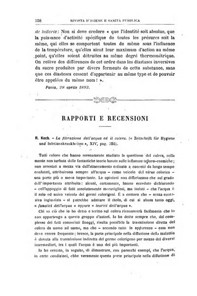 Rivista d'igiene e sanità pubblica con bollettino sanitario-amministrativo compilato sugli atti del Ministero dell'interno