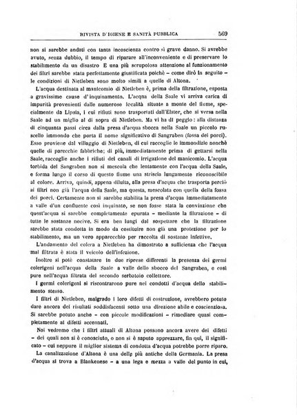 Rivista d'igiene e sanità pubblica con bollettino sanitario-amministrativo compilato sugli atti del Ministero dell'interno