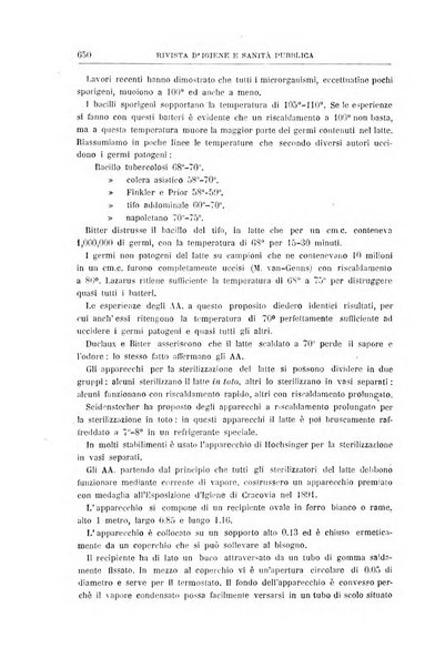 Rivista d'igiene e sanità pubblica con bollettino sanitario-amministrativo compilato sugli atti del Ministero dell'interno