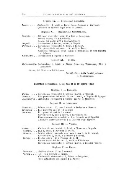 Rivista d'igiene e sanità pubblica con bollettino sanitario-amministrativo compilato sugli atti del Ministero dell'interno