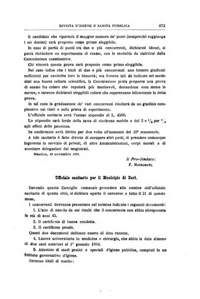 Rivista d'igiene e sanità pubblica con bollettino sanitario-amministrativo compilato sugli atti del Ministero dell'interno