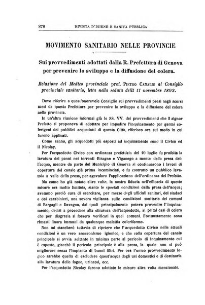 Rivista d'igiene e sanità pubblica con bollettino sanitario-amministrativo compilato sugli atti del Ministero dell'interno