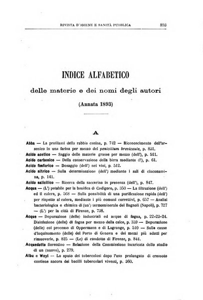 Rivista d'igiene e sanità pubblica con bollettino sanitario-amministrativo compilato sugli atti del Ministero dell'interno