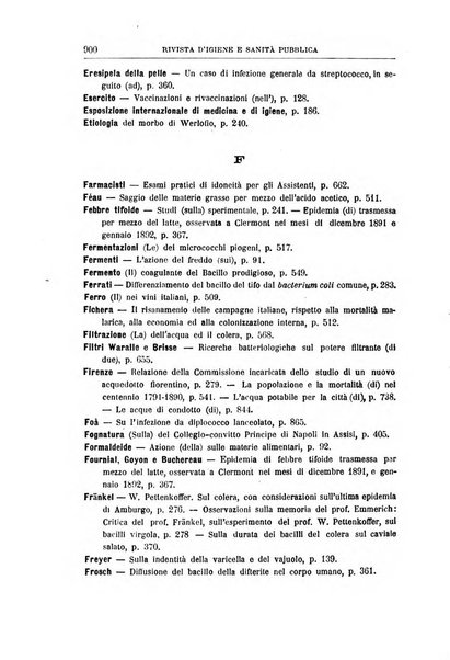 Rivista d'igiene e sanità pubblica con bollettino sanitario-amministrativo compilato sugli atti del Ministero dell'interno