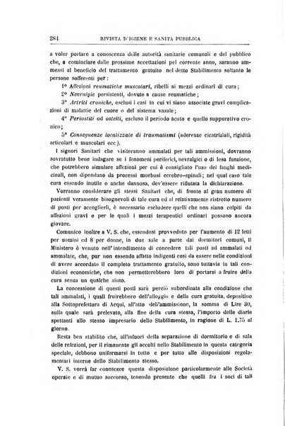 Rivista d'igiene e sanità pubblica con bollettino sanitario-amministrativo compilato sugli atti del Ministero dell'interno