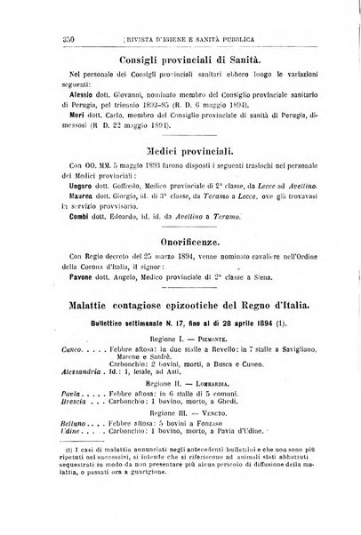 Rivista d'igiene e sanità pubblica con bollettino sanitario-amministrativo compilato sugli atti del Ministero dell'interno