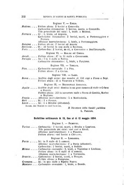 Rivista d'igiene e sanità pubblica con bollettino sanitario-amministrativo compilato sugli atti del Ministero dell'interno