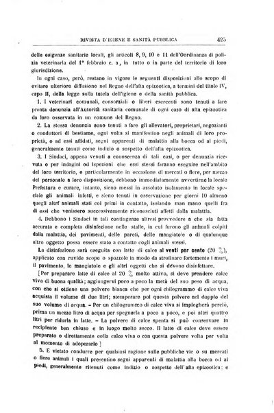 Rivista d'igiene e sanità pubblica con bollettino sanitario-amministrativo compilato sugli atti del Ministero dell'interno