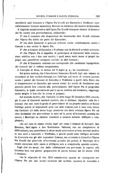 Rivista d'igiene e sanità pubblica con bollettino sanitario-amministrativo compilato sugli atti del Ministero dell'interno