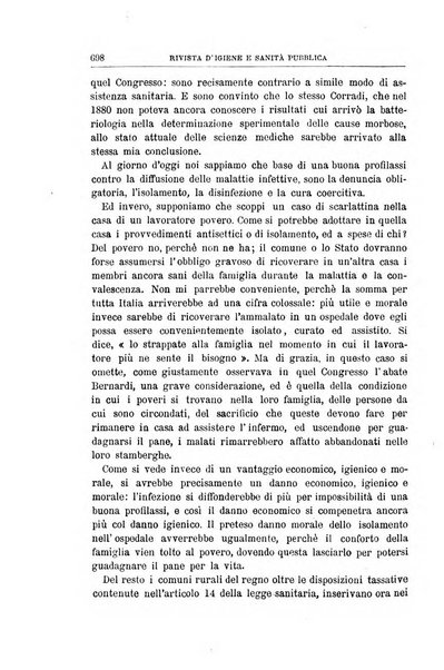 Rivista d'igiene e sanità pubblica con bollettino sanitario-amministrativo compilato sugli atti del Ministero dell'interno