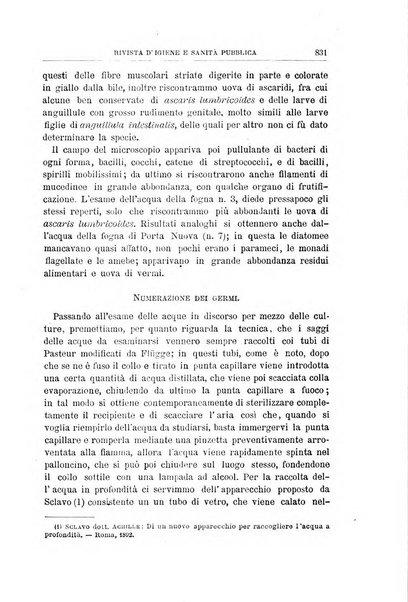 Rivista d'igiene e sanità pubblica con bollettino sanitario-amministrativo compilato sugli atti del Ministero dell'interno