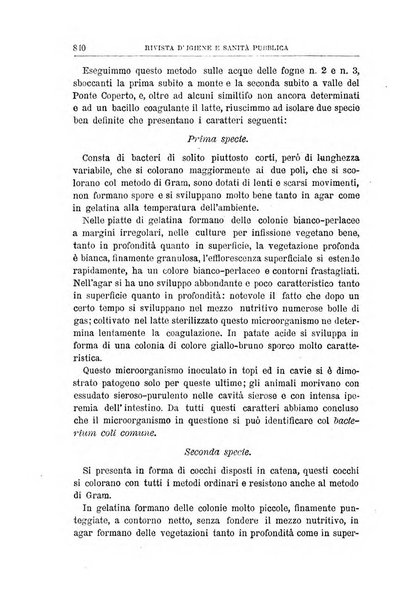 Rivista d'igiene e sanità pubblica con bollettino sanitario-amministrativo compilato sugli atti del Ministero dell'interno