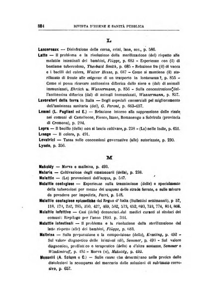 Rivista d'igiene e sanità pubblica con bollettino sanitario-amministrativo compilato sugli atti del Ministero dell'interno