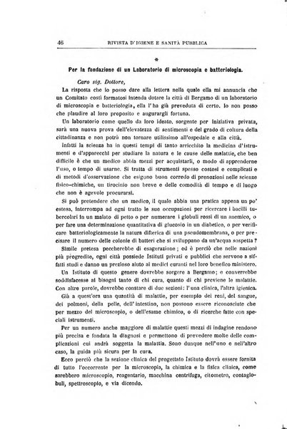 Rivista d'igiene e sanità pubblica con bollettino sanitario-amministrativo compilato sugli atti del Ministero dell'interno