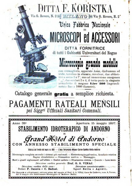 Rivista d'igiene e sanità pubblica con bollettino sanitario-amministrativo compilato sugli atti del Ministero dell'interno