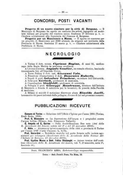 Rivista d'igiene e sanità pubblica con bollettino sanitario-amministrativo compilato sugli atti del Ministero dell'interno