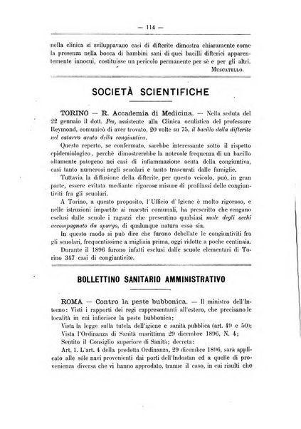 Rivista d'igiene e sanità pubblica con bollettino sanitario-amministrativo compilato sugli atti del Ministero dell'interno