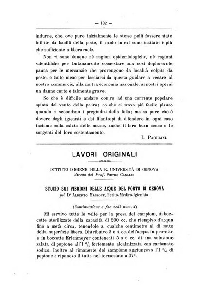 Rivista d'igiene e sanità pubblica con bollettino sanitario-amministrativo compilato sugli atti del Ministero dell'interno