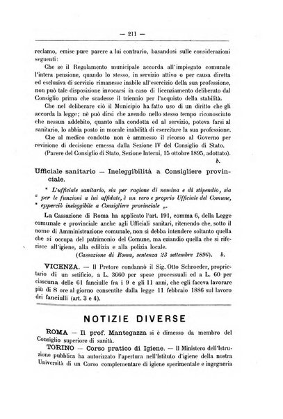 Rivista d'igiene e sanità pubblica con bollettino sanitario-amministrativo compilato sugli atti del Ministero dell'interno