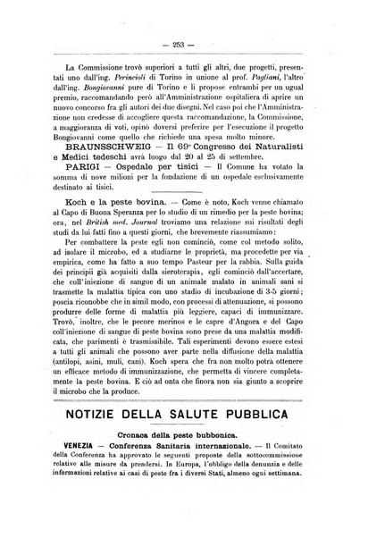 Rivista d'igiene e sanità pubblica con bollettino sanitario-amministrativo compilato sugli atti del Ministero dell'interno