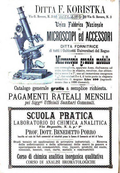 Rivista d'igiene e sanità pubblica con bollettino sanitario-amministrativo compilato sugli atti del Ministero dell'interno