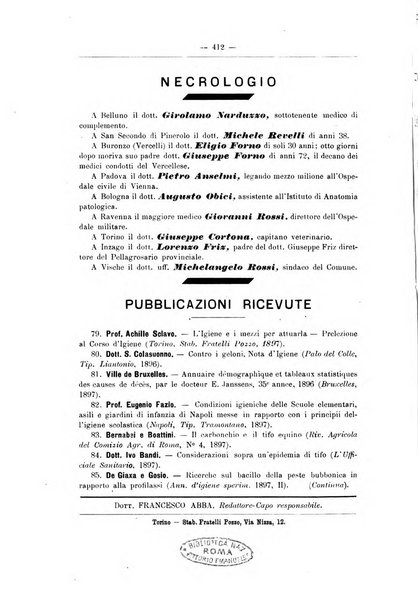 Rivista d'igiene e sanità pubblica con bollettino sanitario-amministrativo compilato sugli atti del Ministero dell'interno