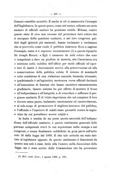 Rivista d'igiene e sanità pubblica con bollettino sanitario-amministrativo compilato sugli atti del Ministero dell'interno