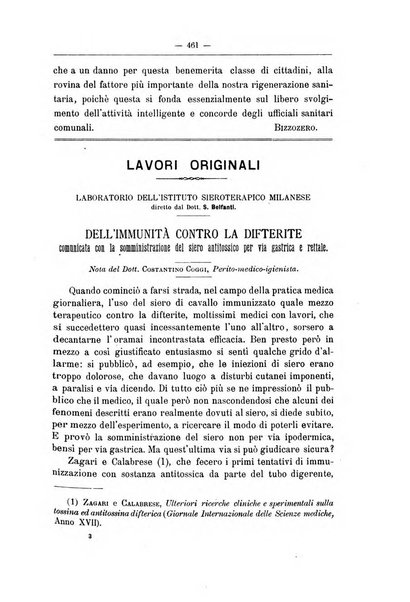 Rivista d'igiene e sanità pubblica con bollettino sanitario-amministrativo compilato sugli atti del Ministero dell'interno