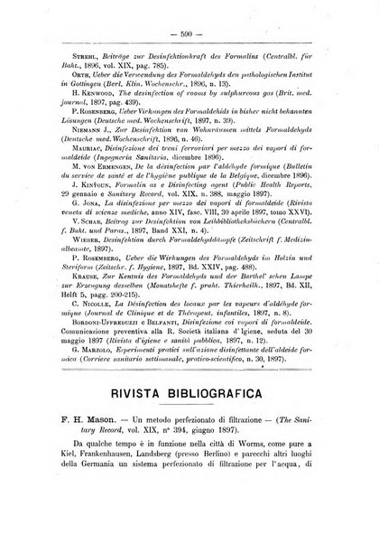 Rivista d'igiene e sanità pubblica con bollettino sanitario-amministrativo compilato sugli atti del Ministero dell'interno