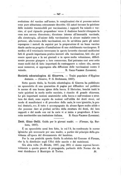 Rivista d'igiene e sanità pubblica con bollettino sanitario-amministrativo compilato sugli atti del Ministero dell'interno