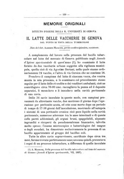 Rivista d'igiene e sanità pubblica con bollettino sanitario-amministrativo compilato sugli atti del Ministero dell'interno